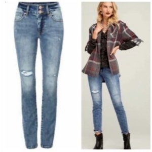 CABI Cinch Skinny Jeans Acid Wash